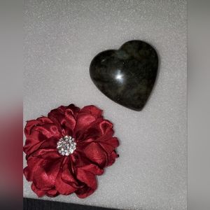 Labradorite heart